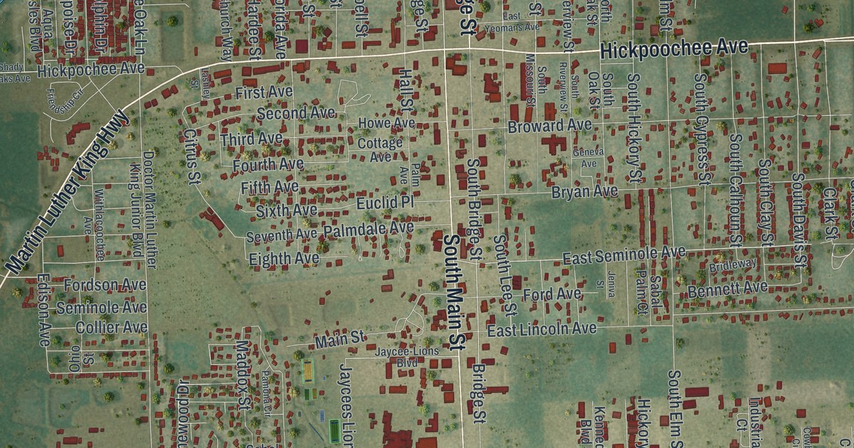 Map of LaBelle, Florida