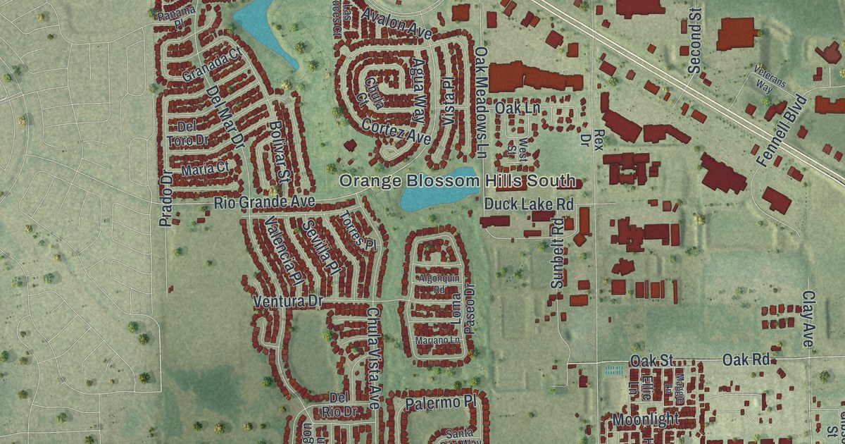Map of Lady Lake, Florida