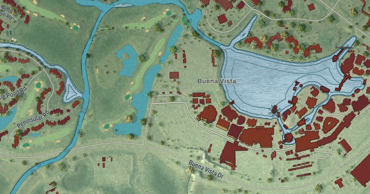 Map of Lake Buena Vista, Florida