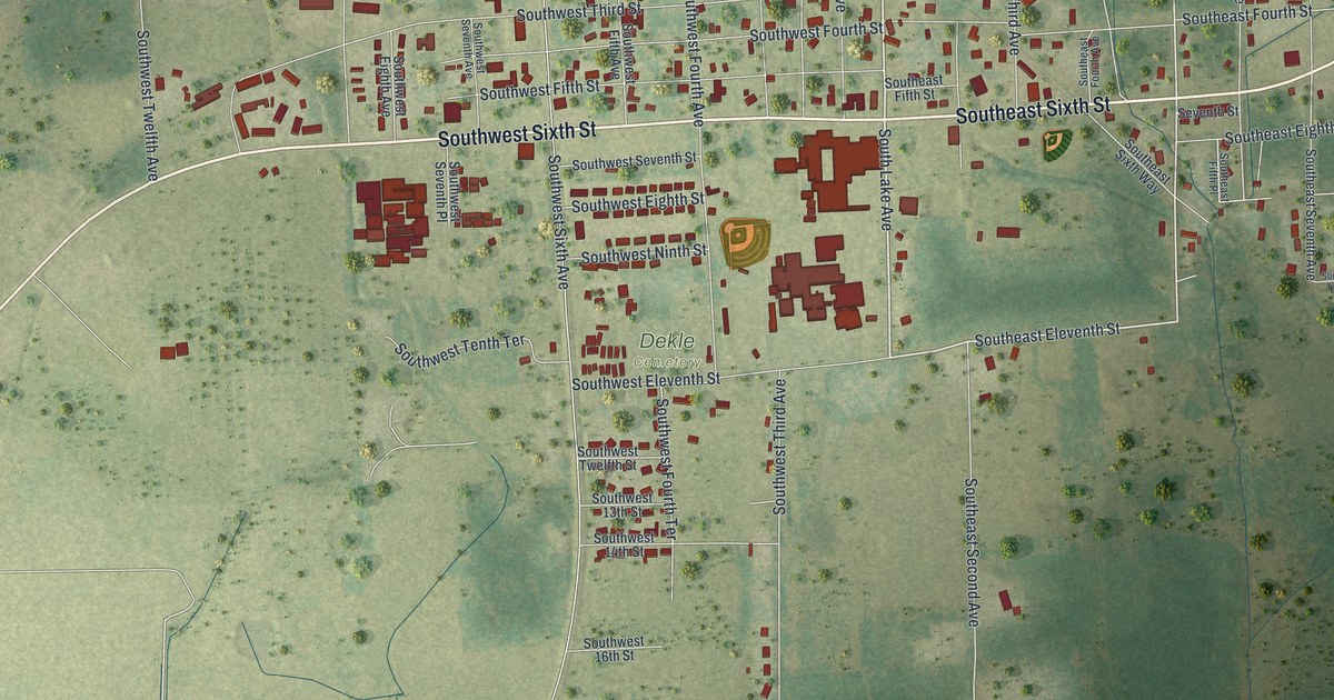 Map of Lake Butler, Florida