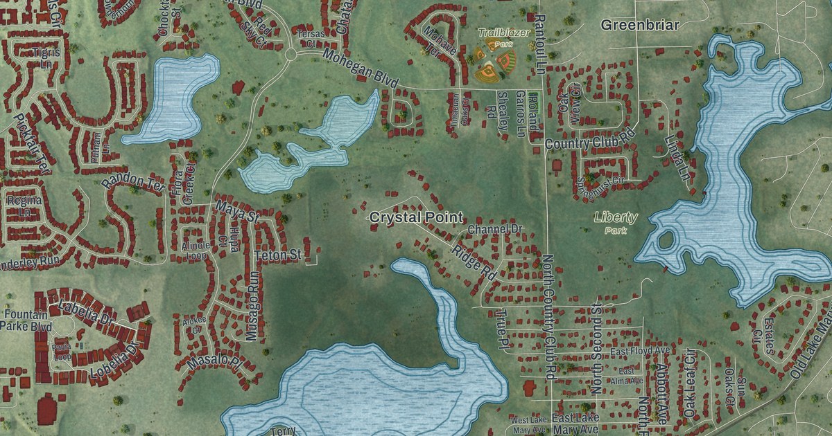 Map of Lake Mary, Florida