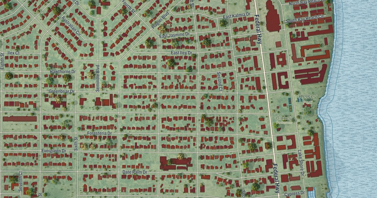 Map of Lake Park, Florida