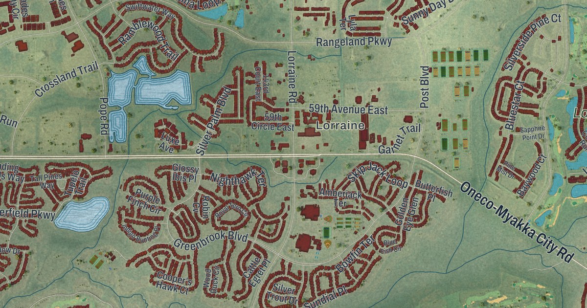 Map of Lakewood Ranch, Florida
