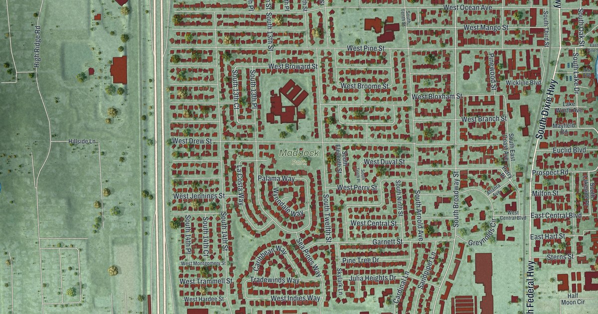 Map of Lantana, Florida