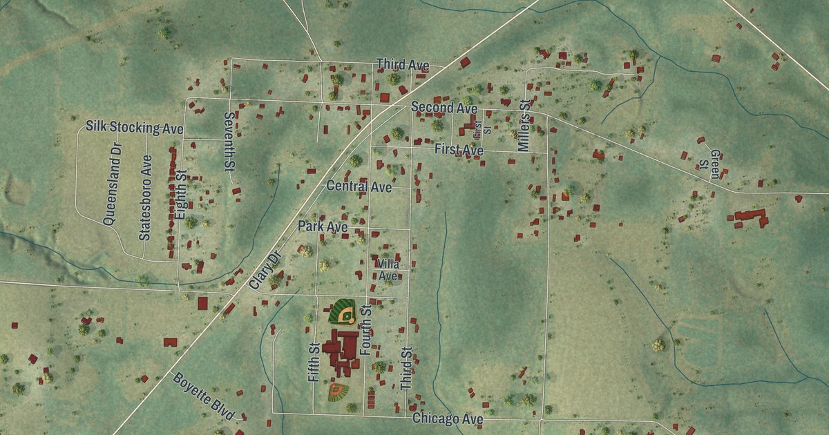 Map of Laurel Hill, Florida
