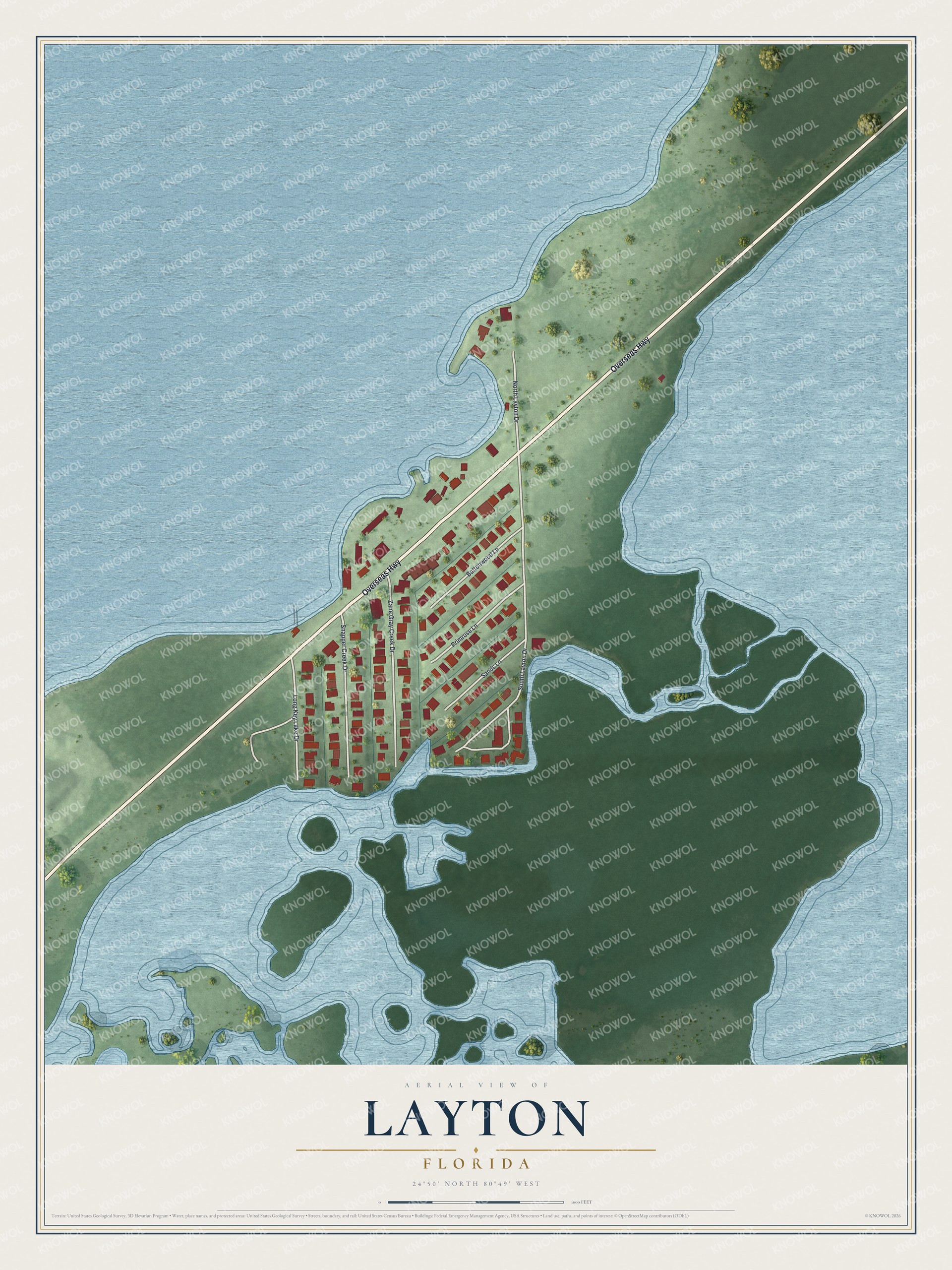 Watermarked full-map preview of Layton, Florida