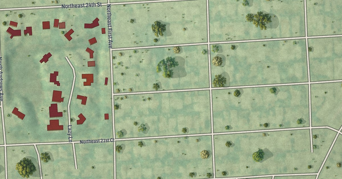 Map of Lazy Lake, Florida