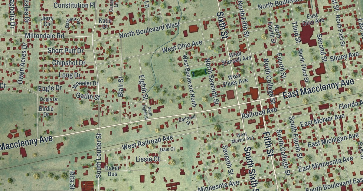 Map of Macclenny, Florida