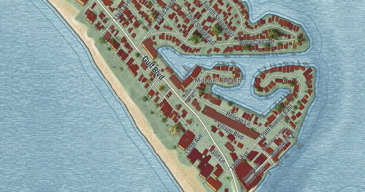 Map of Madeira Beach, Florida