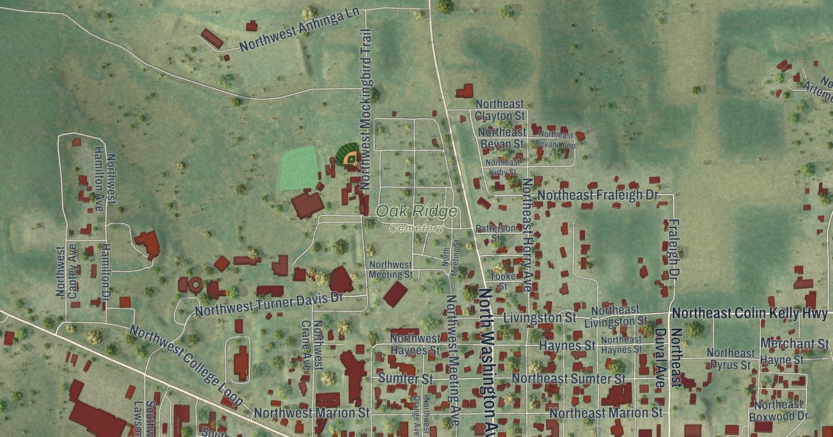 Map of Madison, Florida