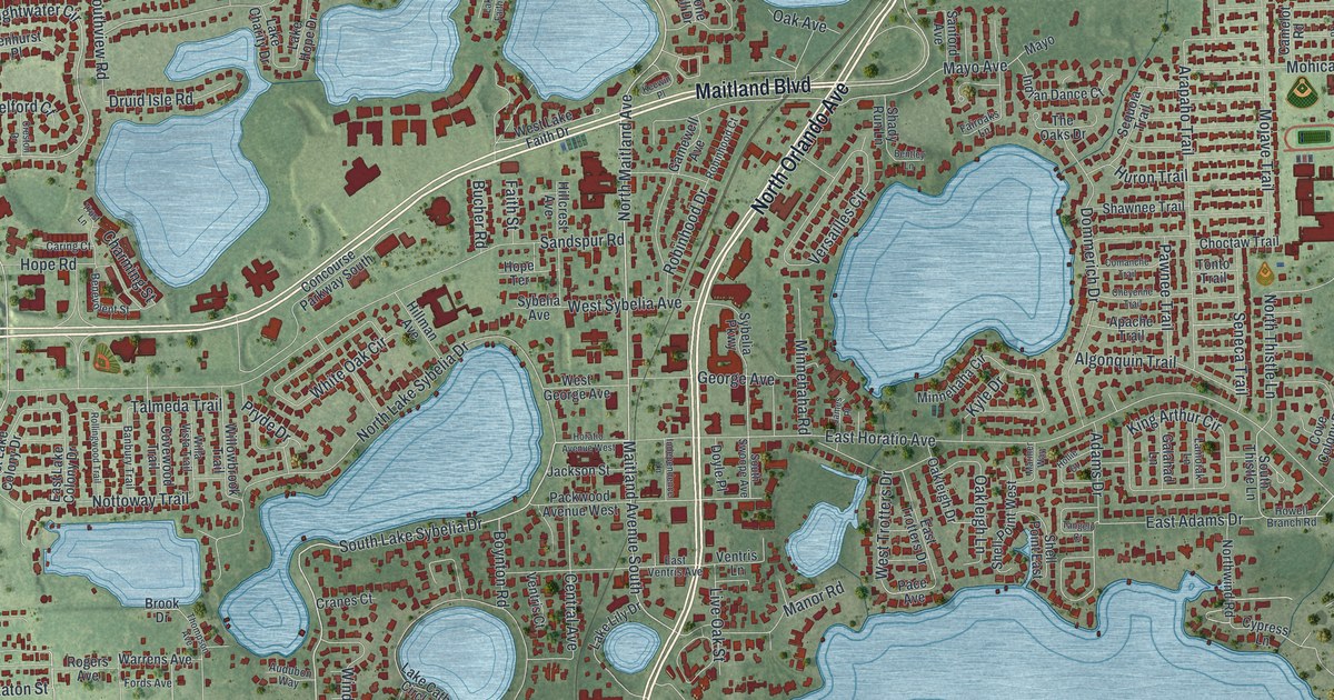 Map of Maitland, Florida