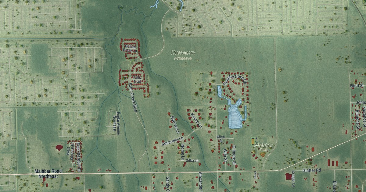 Map of Malabar, Florida