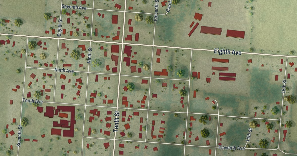 Map of Malone, Florida