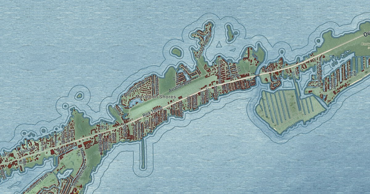 Map of Marathon, Florida