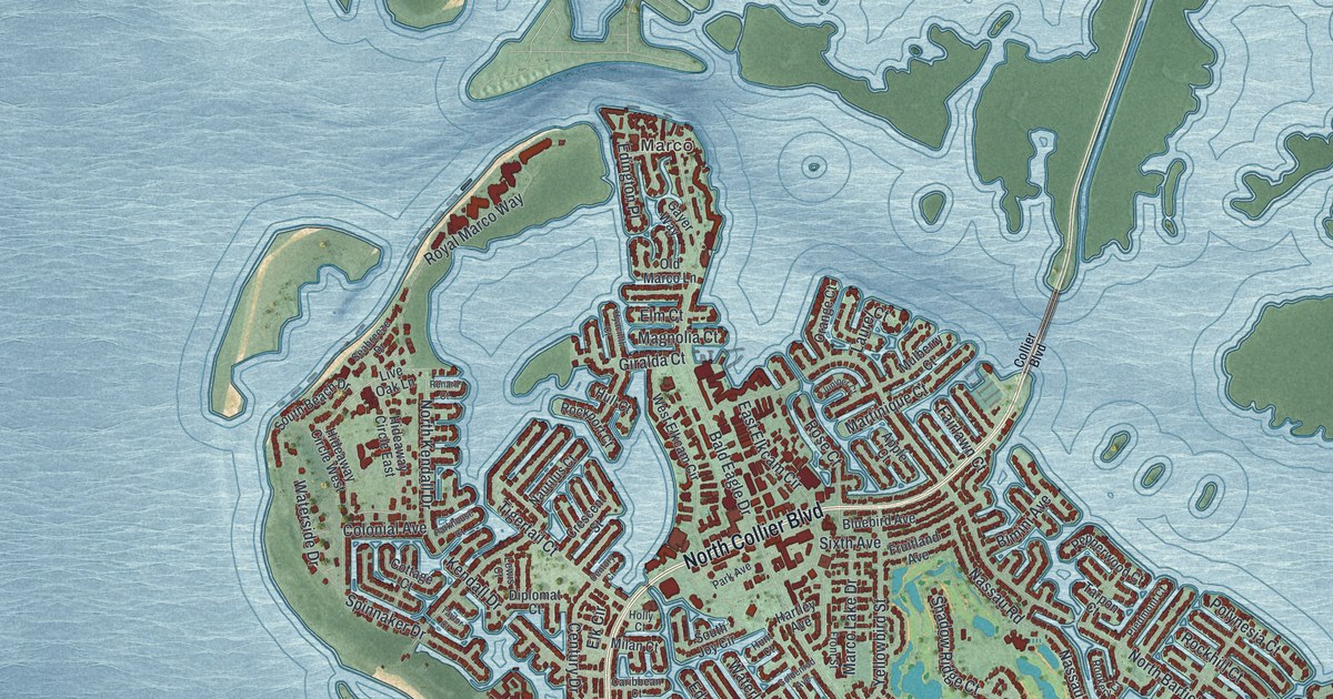Map of Marco Island, Florida