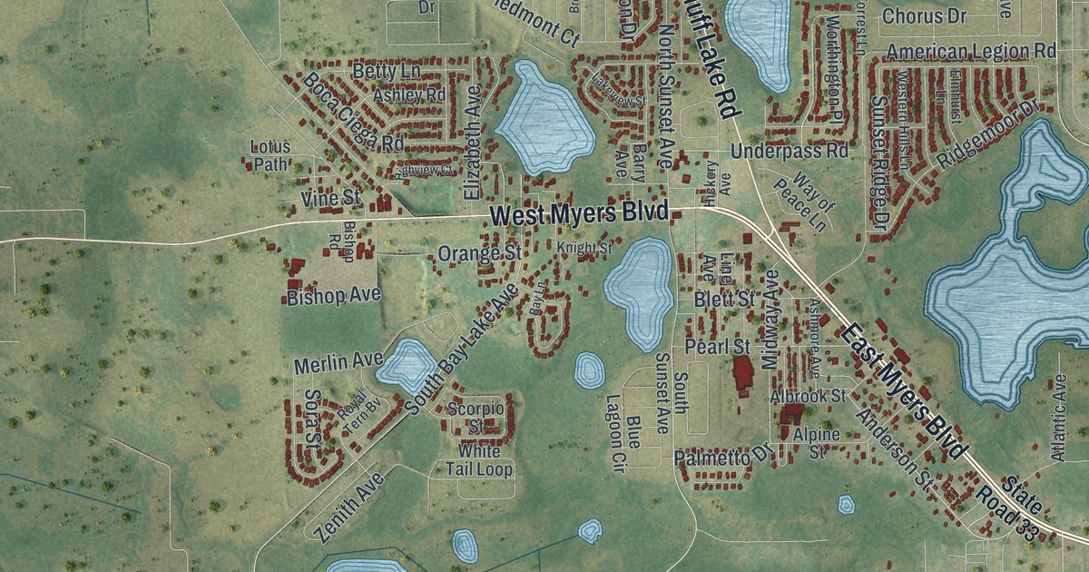 Map of Mascotte, Florida
