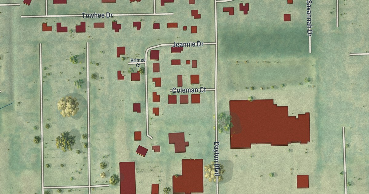 Map of Melbourne Village, Florida