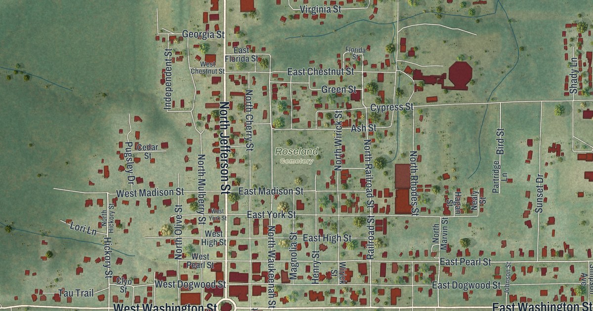 Map of Monticello, Florida
