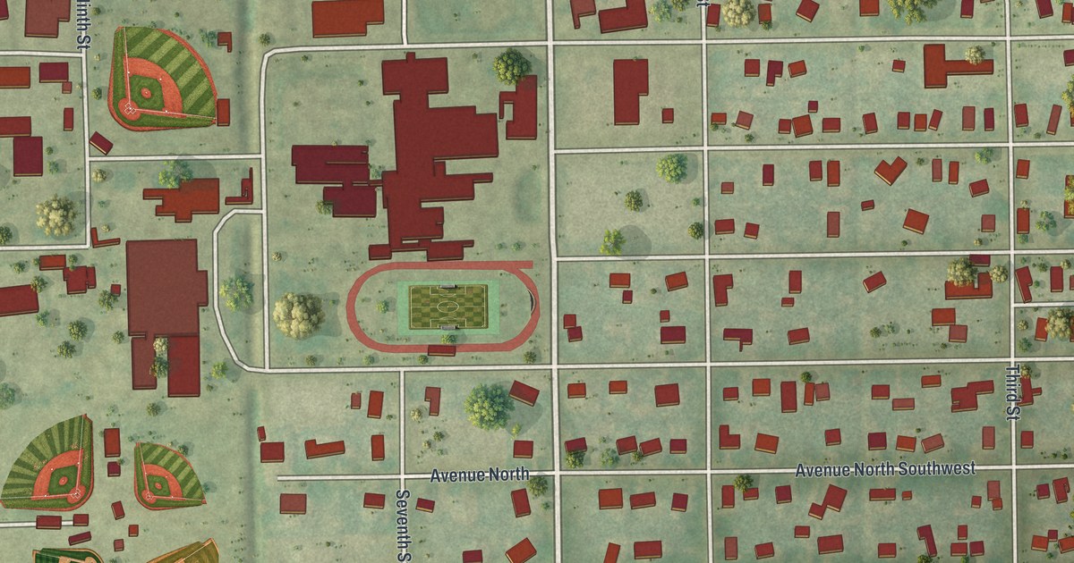 Map of Moore Haven, Florida