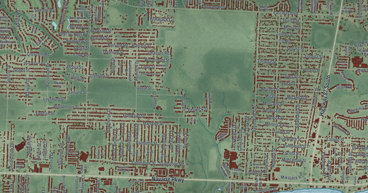 Map of Navarre, Florida