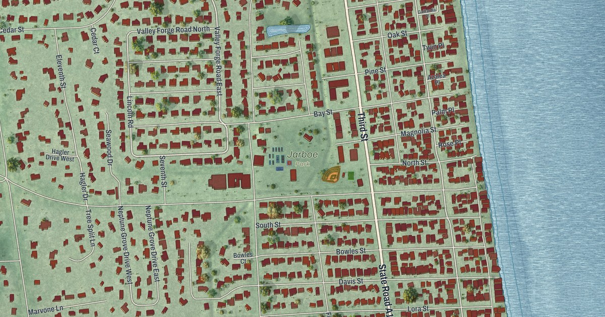 Map of Neptune Beach, Florida