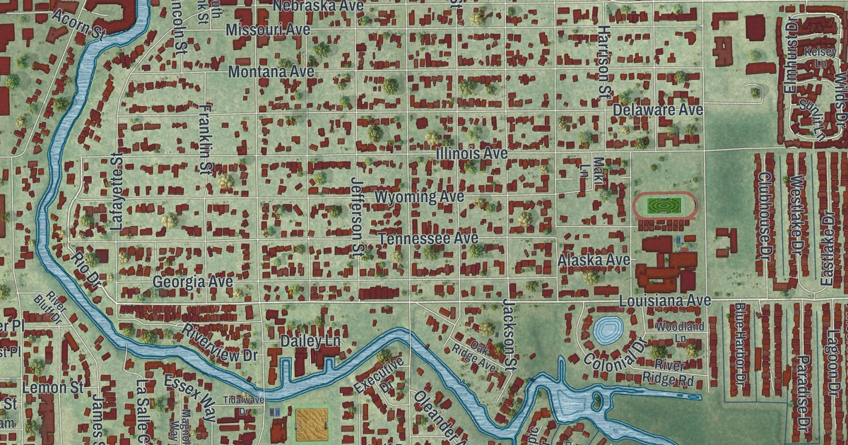 Map of New Port Richey, Florida