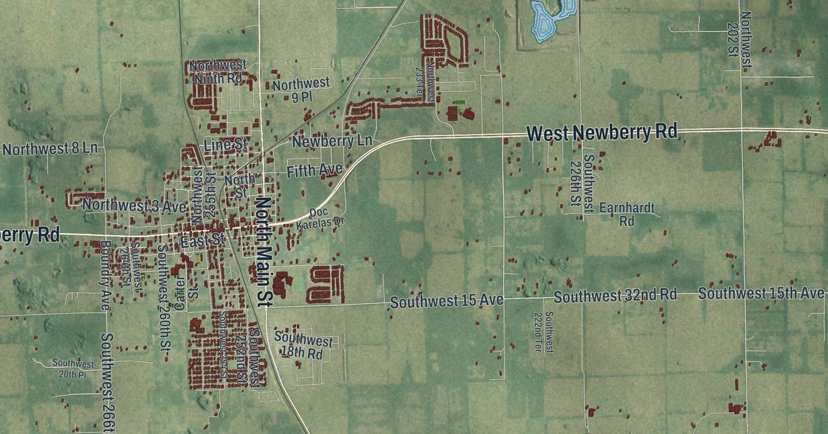 Map of Newberry, Florida