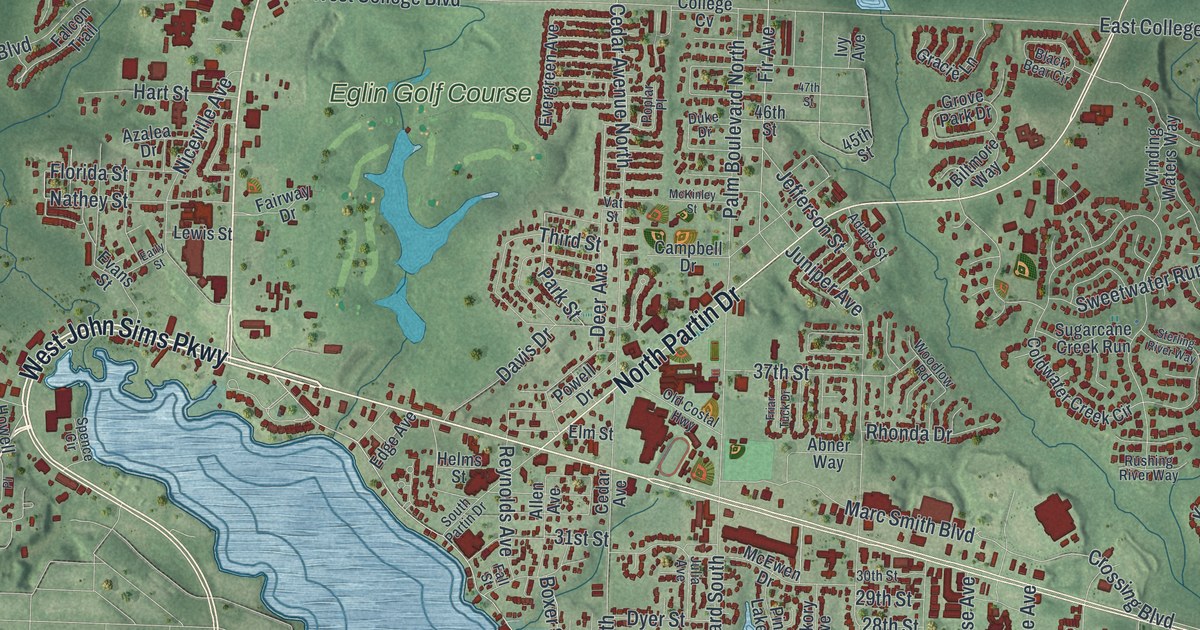 Map of Niceville, Florida