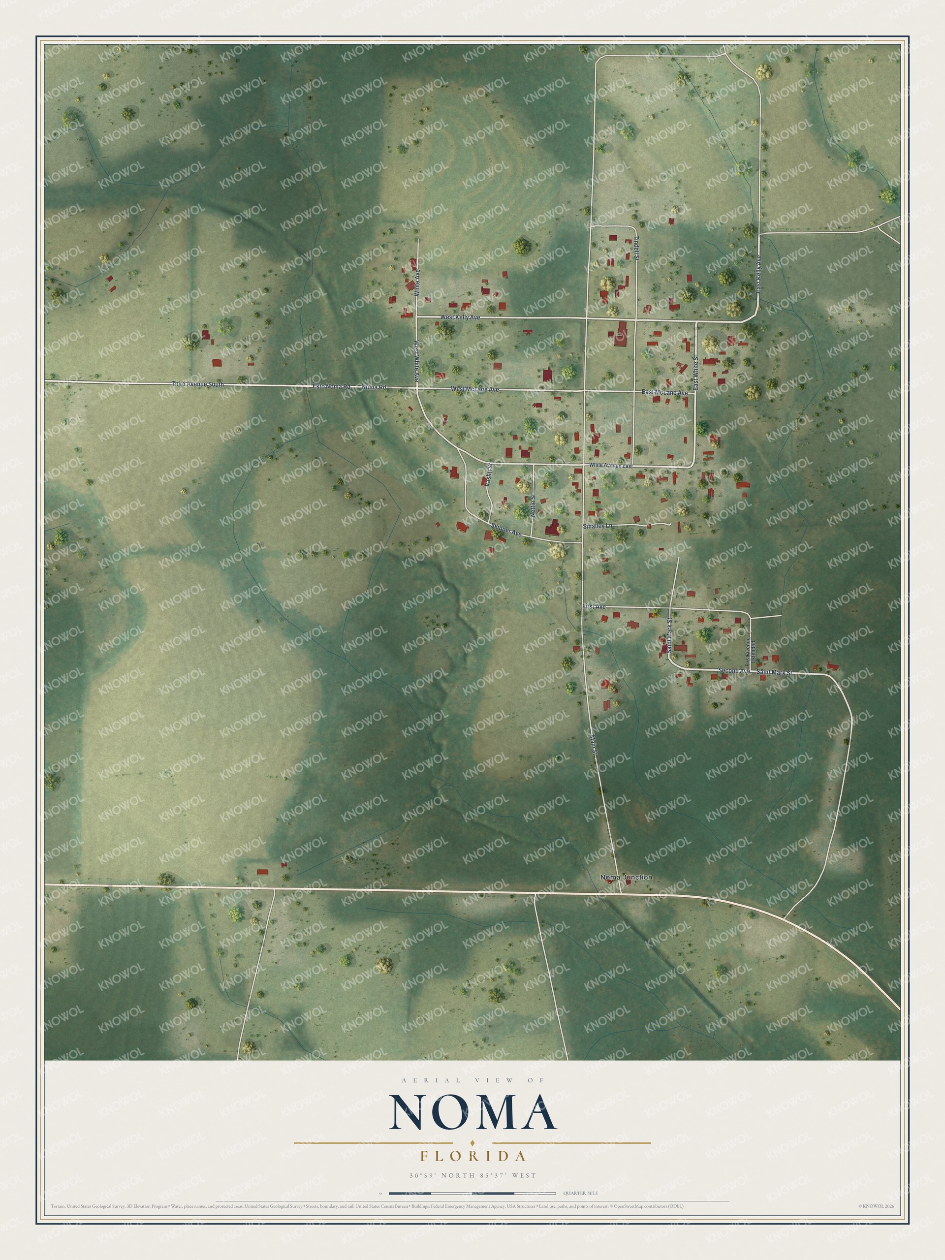 Watermarked full-map preview of Noma, Florida