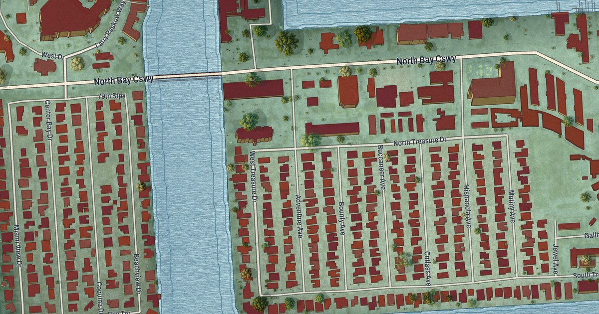 Map of North Bay Village, Florida
