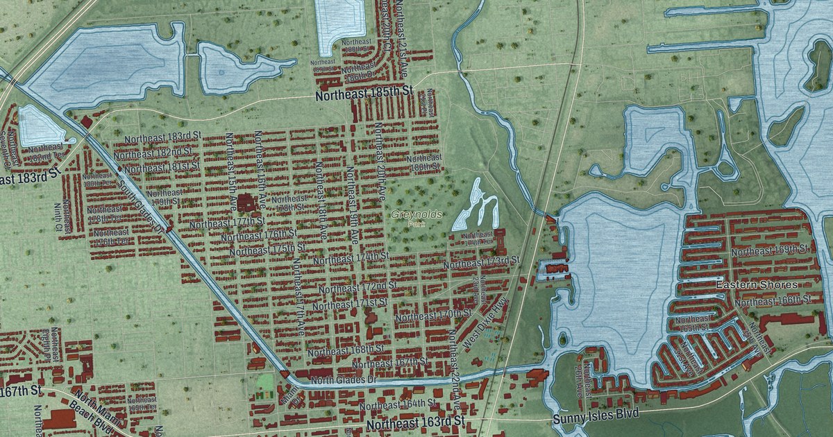 Map of North Miami Beach, Florida