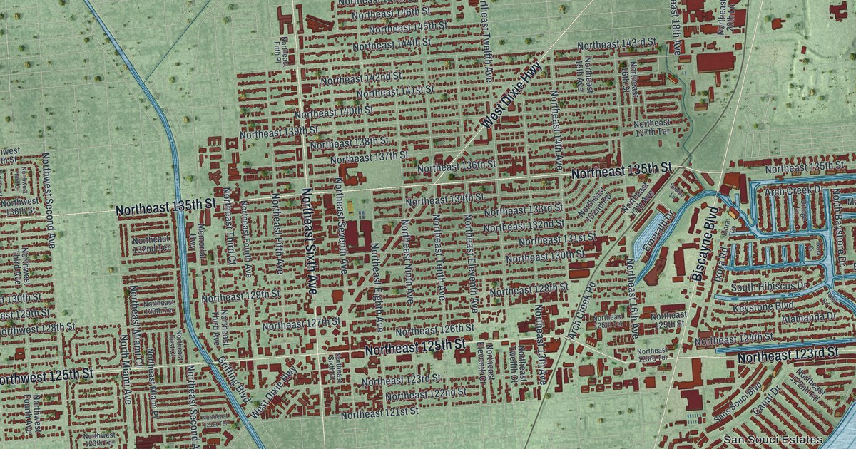 Map of North Miami, Florida