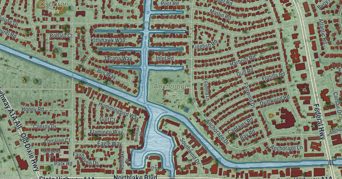 Map of North Palm Beach, Florida