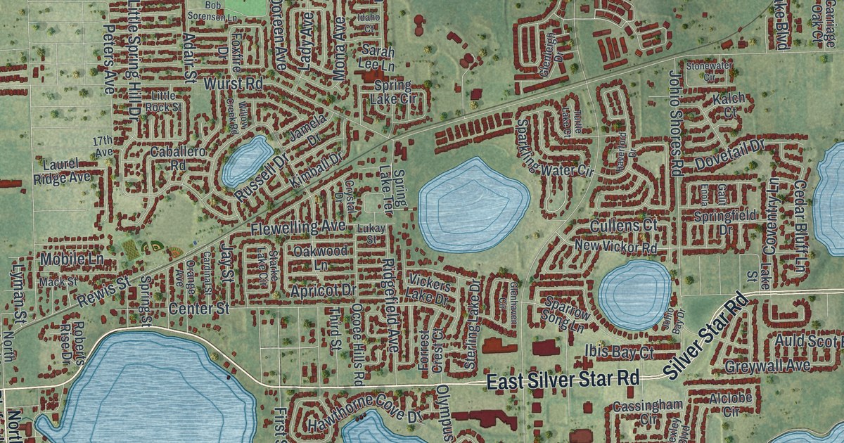 Map of Ocoee, Florida