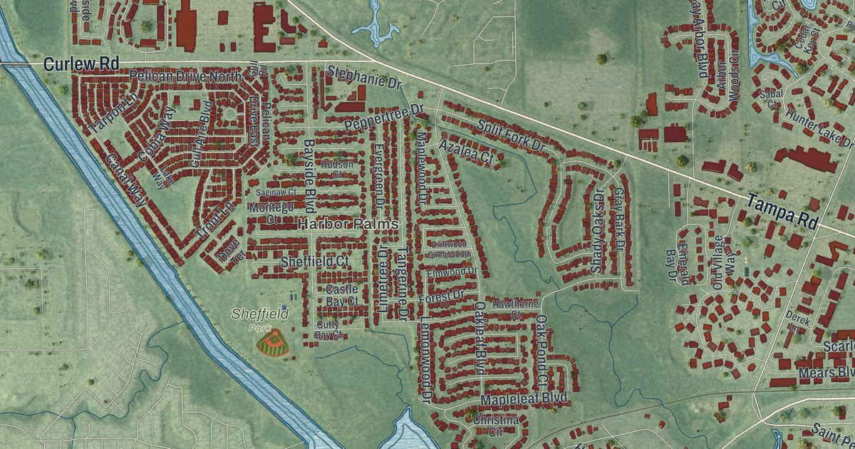 Map of Oldsmar, Florida