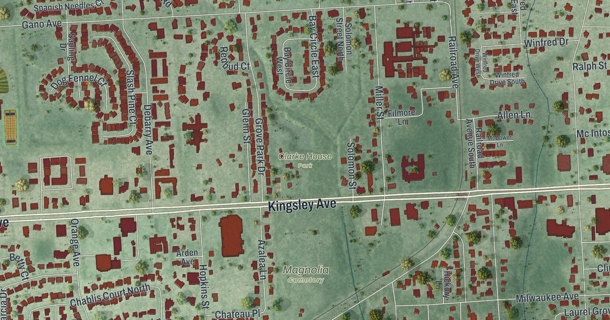 Map of Orange Park, Florida