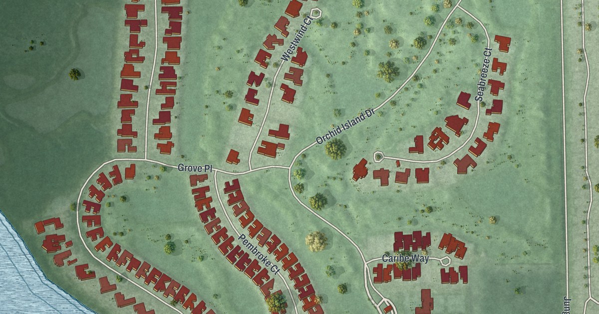 Map of Orchid, Florida