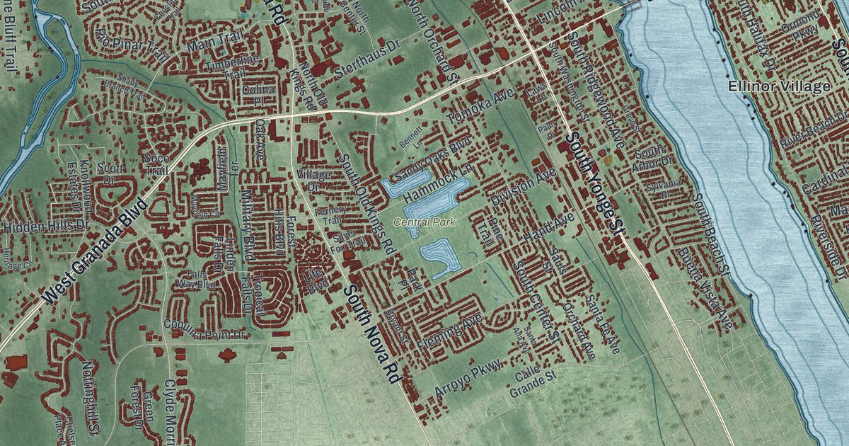 Map of Ormond Beach, Florida