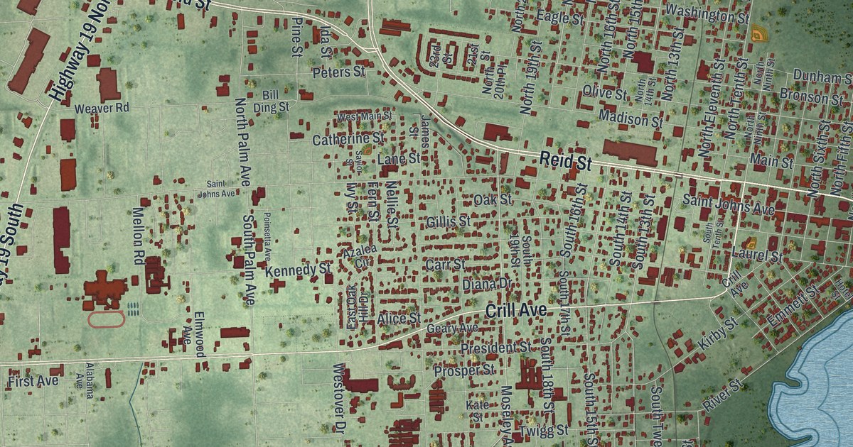 Map of Palatka, Florida