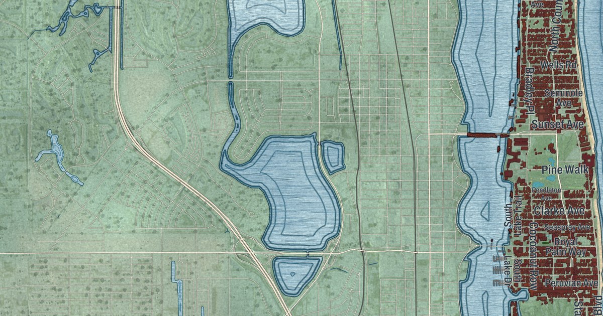 Map of Palm Beach, Florida