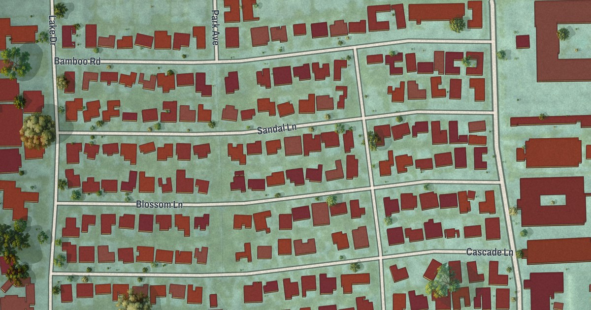 Map of Palm Beach Shores, Florida