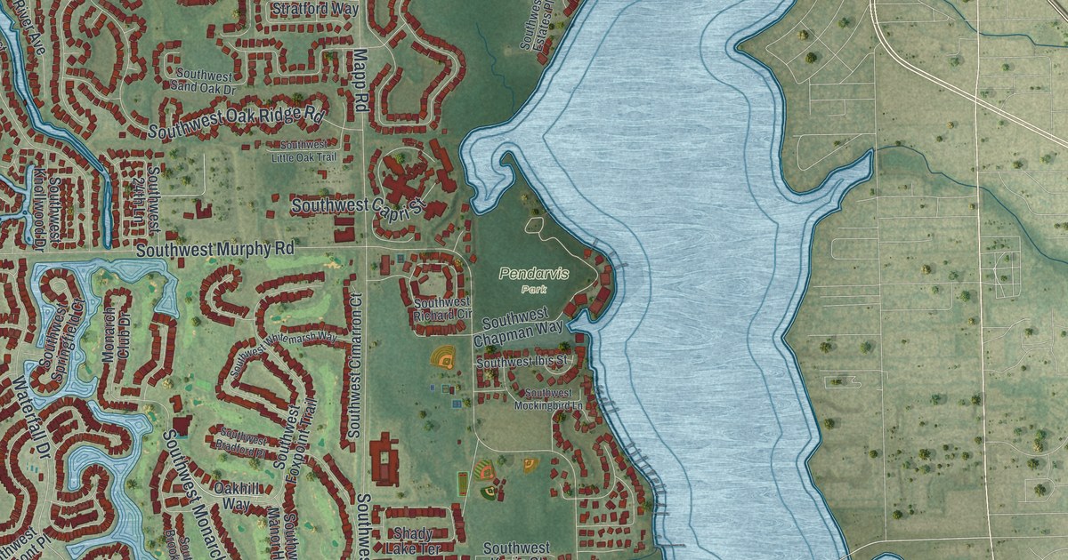 Map of Palm City, Florida