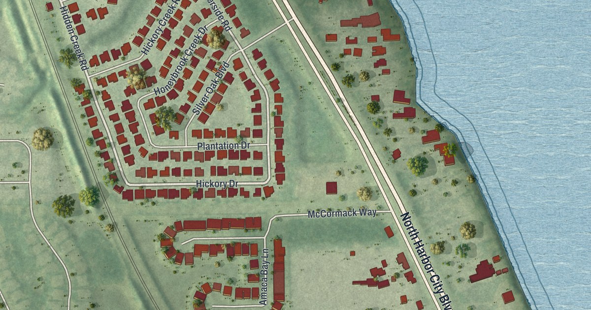 Map of Palm Shores, Florida