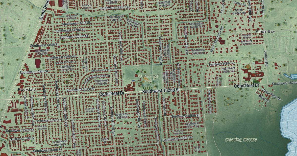 Map of Palmetto Bay, Florida
