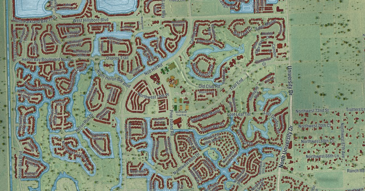 Map of Parkland, Florida