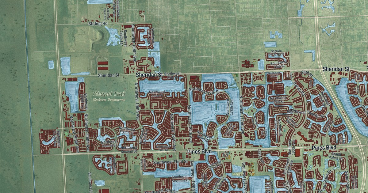 Map of Pembroke Pines, Florida