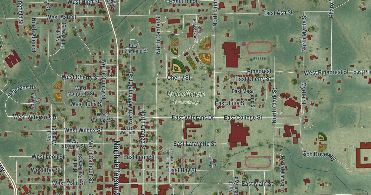 Map of Perry, Florida
