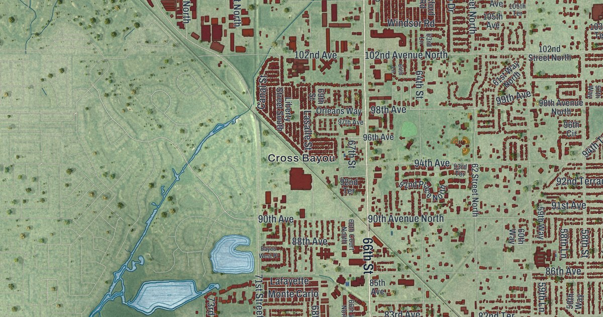 Map of Pinellas Park, Florida