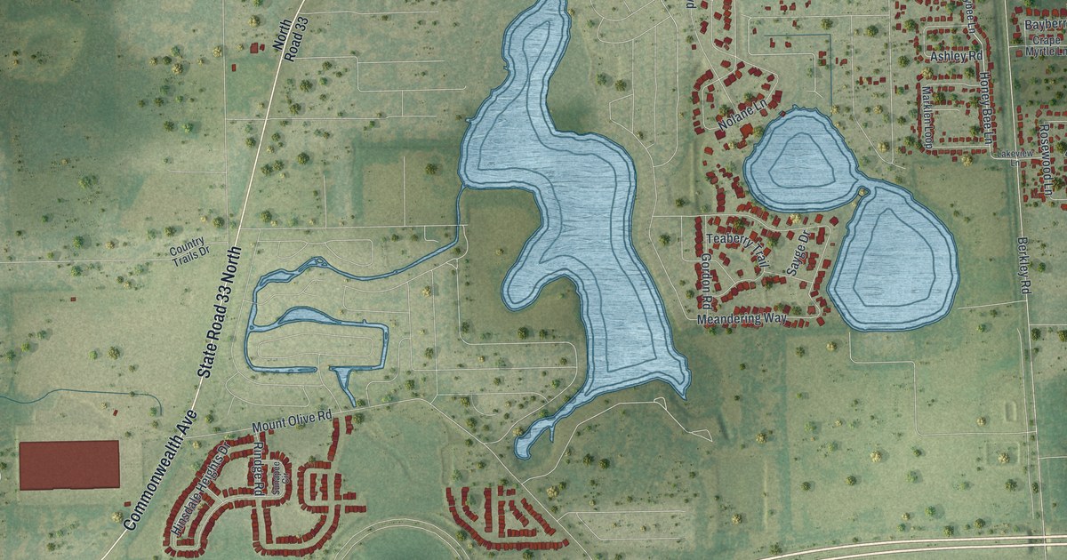 Map of Polk City, Florida