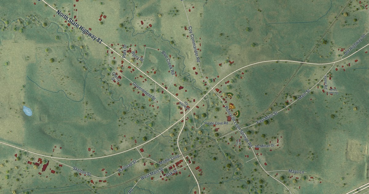 Map of Ponce de Leon, Florida